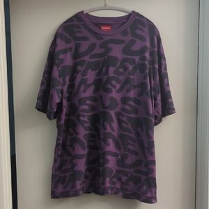 Supreme Stacked Intarsia Short-Sleeve Top 'Dusty Purple'